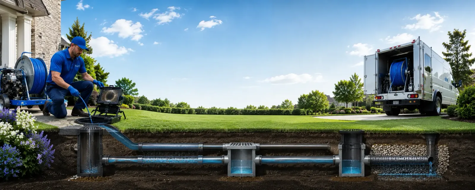 Outdoor drain cleaning information for Higginsport, OH